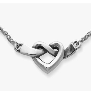 Retired James Avery Heart Knot Necklace